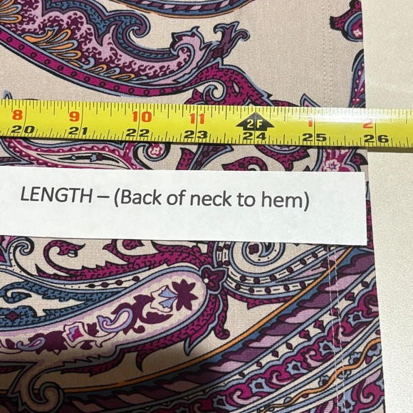 Chico's Womens Touch of Cool ¾ Sleeve Paisley T Shirt Sz 3 = US XL Boho Office - Picture 12 of 14